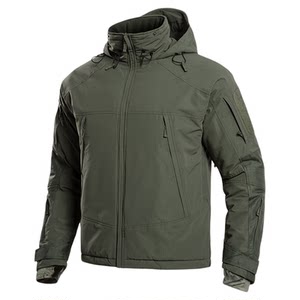 
Lightweight warm cotton jacket men's winter velvet thickened outdoor graphene cold-proof clothing simple tactical jacket hooded