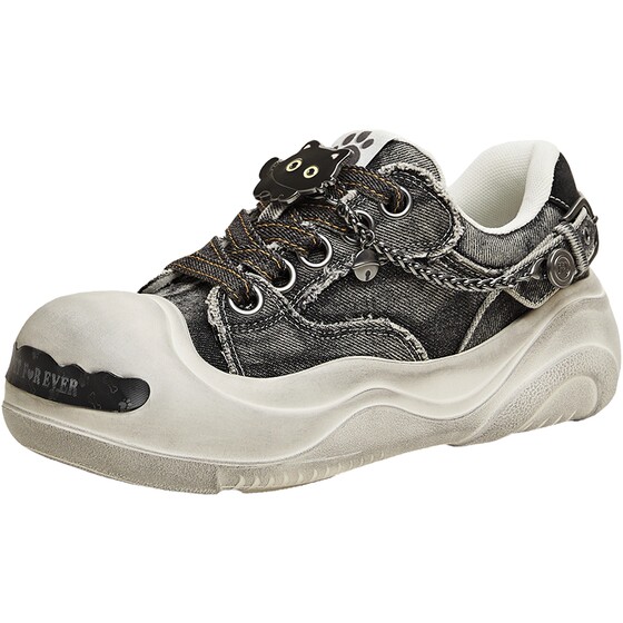 
Tianmeiyi cute pet dumplings retro thick-soled big-toe shoes sports sneakers women's canvas casual shoes 2026 spring new style