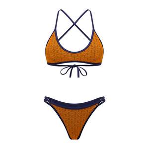 
Yukari swim 2026 new high-end European and American orange sexy bikini split swimsuit swimsuit summer