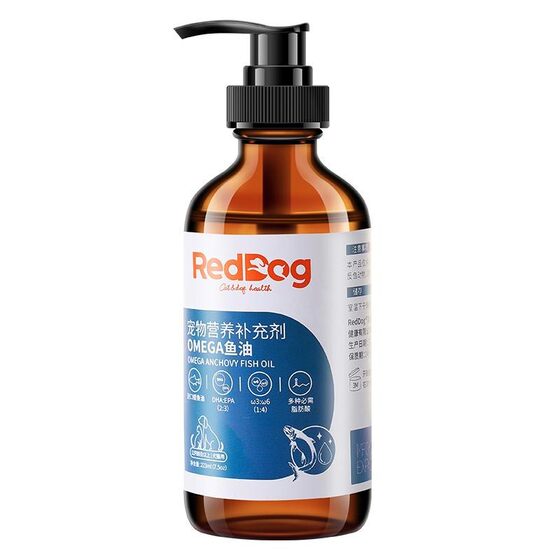 
Red dog fish oil, cat beauty, general hair loss, cat skin care, dog omega3 cat skin care and hair care