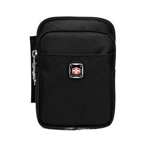 Swiss Army Knife mobile phone bag men's microstatic mini pocket wears Oxford canvas vertically multi -layer small shoulder backpack