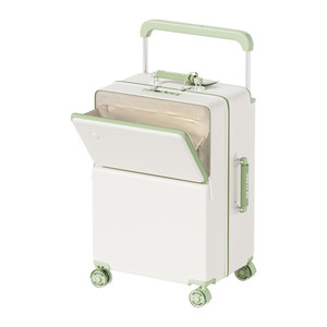 
Luggage 24-inch front opening wide pull rod 2026 new women's strong and durable thickened large capacity suitcase for men