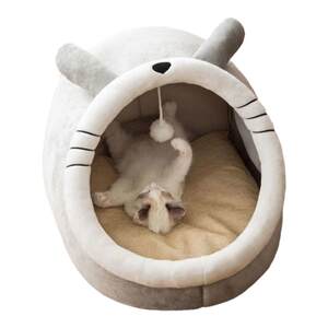 Cat Nest Four Seasons Universal Cat Bed Semi enclosed House Baby Cat Winter Warmth Removable and Washable Dog Nest Pet Supplies