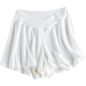 Pregnant women's safety pants and underwear 2-in-1 pregnancy leggings, low waisted shorts, summer thin abdominal support pants, anti light exposure