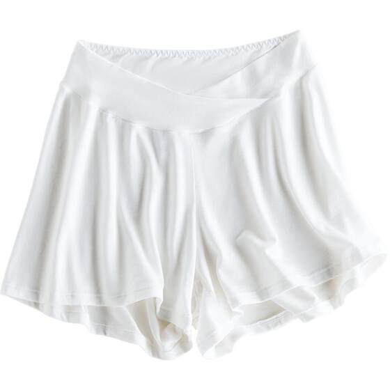 Pregnant women's safety pants and underwear 2-in-1 pregnancy leggings, low waisted shorts, summer thin abdominal support pants, anti light exposure