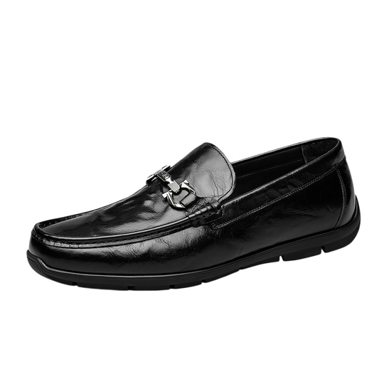 ZRO Men\'s Milan Street Loafers Light Luxury Driving Shoes top Layer Cowhide 6.5 Zero Men main image 2