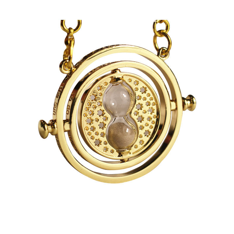 Harry Potter Horcrux Time Turner Necklace Resurrection Ring Set