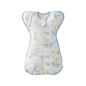 
October Crystal Baby Surrender Sleeping Bag Autumn Children Anti-Kick Knitted Cotton Newborn Baby Wrapped Anti-Shock