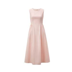 
[New Release] FIVE PLUS temperament dress slimming solid color simple A-line summer engagement dress long dress