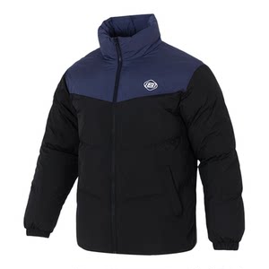 
Skechers down jacket for men and women, new spring style, woven short, stand-up collar, three-proof technology