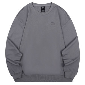 
ANTA sweatshirt men's plus velvet round neck long-sleeved T-shirt spring and autumn 2026 new flagship store loose casual pullover