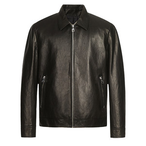 
[Genuine Sheep Leather] Mangalon winter new business lapel men's leather jacket fashion warm jacket