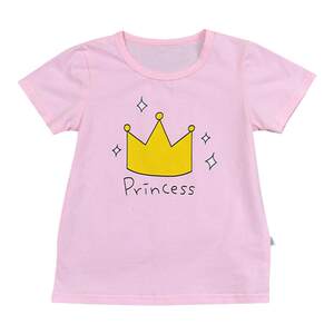 
Baby round neck short sleeve cartoon T-shirt modal pure cotton summer baby boy girl child top 1 year old child