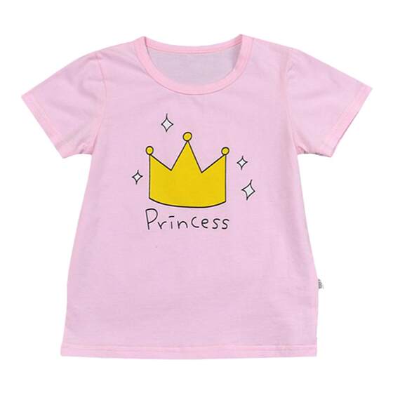 
Baby round neck short sleeve cartoon T-shirt modal pure cotton summer baby boy girl child top 1 year old child