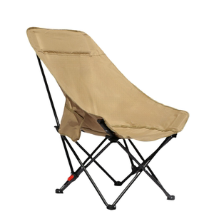 Outdoor folding chair Moon chair plus high back light portable camping chair lounge chair lazy chair sandy fishing chair
