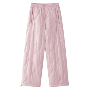 
Down pants outer wear casual winter 2025 new Japanese fashionable 90 white duck down lightweight warm straight cotton pants for women