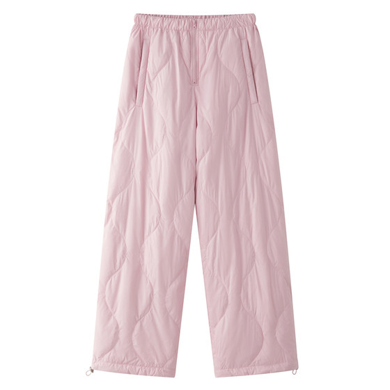 
Down pants outer wear casual winter 2025 new Japanese fashionable 90 white duck down lightweight warm straight cotton pants for women