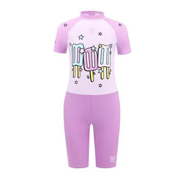 BE Van De'Ann jointly-branded girls' sun protection one-piece swimsuit
