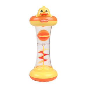 
Children's bath toy little yellow duck playing in the water rotating cup for boys and girls bathing shower baby bathroom water play artifact