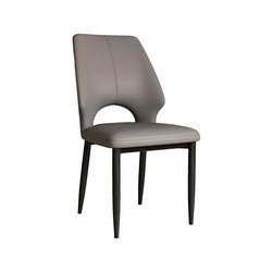Carbon steel bracket high-quality leather sitting home dining chair