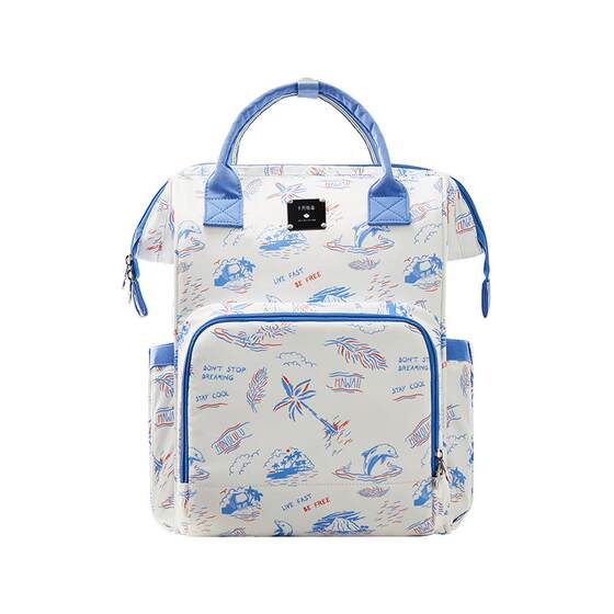 October crystal mother bag large capacity mother mother and baby go out with high appearance lightweight shoulders large capacity backpack
