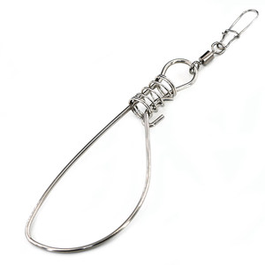 
Wild stainless steel big fish special enlarged live fish buckle fishing lure fish lock gill lock 10 pieces with swivel and pin