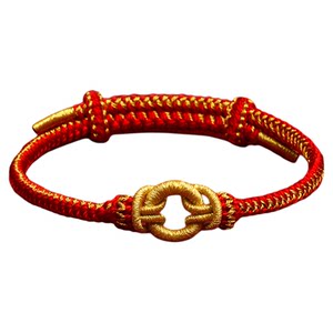 
[Putuoshan Official] 2026 Horse Benming Year Red Rope Bracelet Women’s Braided Tai Sui Universe Circle Bracelet Gift