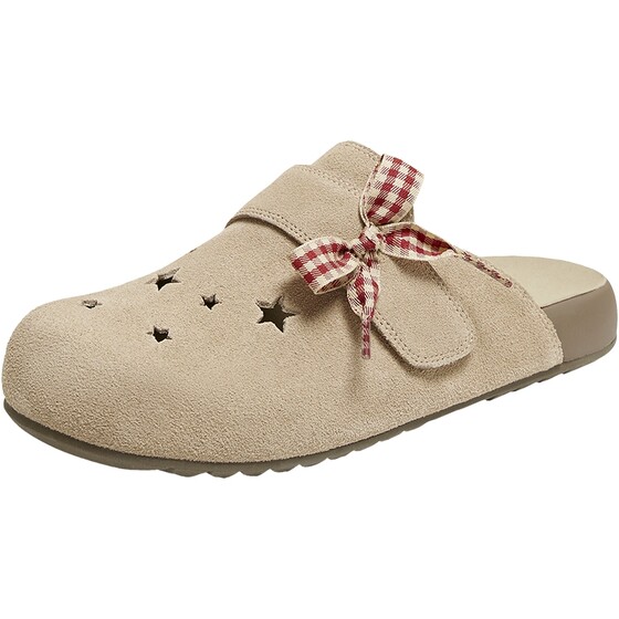 
TATA women's shoes 2026 summer thick-soled cowhide Birkenstock shoes for outer wear slip-on slippers CPJ02BH6