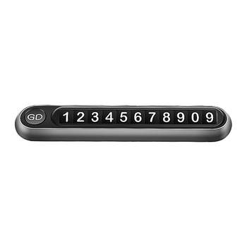Metal resistant high -temperature vehicle temporary parking phone number license
