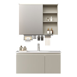 Wrigley Bathroom Ceramic Integrated Basin Bathroom Cabinet Combination Bathroom Washbasin Intelligent Defog Mirror