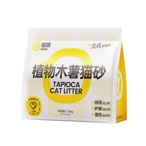 
Qioh cassava cat litter, tofu sand, deodorizing kitten dust-free non-stick bottom household dog litter mixed with special plant litter