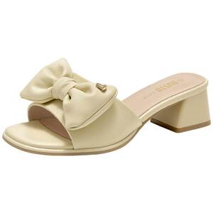 
Dadong Fashion Slippers Women's Shoes 2026 Summer New Sweet Thick Heel Medium Heel Square Toe Bow Slip-on Sandals