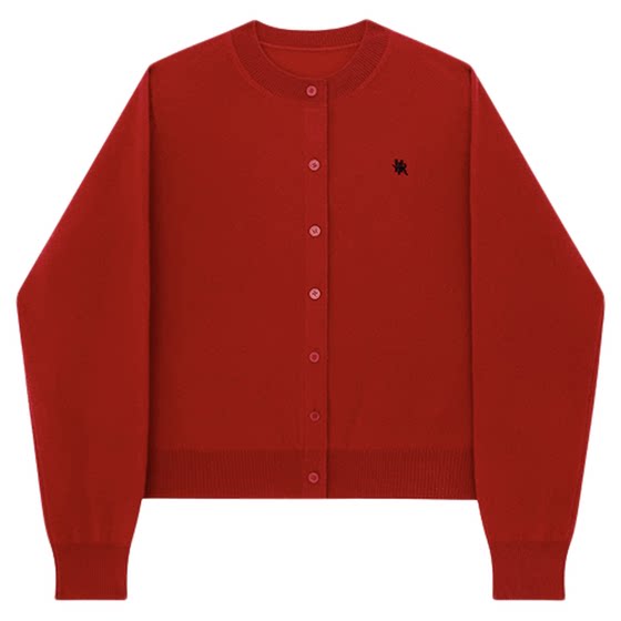 
HONORE Guyue tennis old money style 100% sheep wool exquisite sweater knitted cardigan and skirt three-piece set