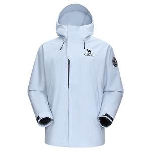 Camel Far Mountain Blue King Kaijia ICON Jacket Men's Three-in-One Goose Down Down Jacket Outdoor Waterproof Jacket Women