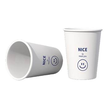 
1000 whole box of disposable paper cups cartoon smiling face