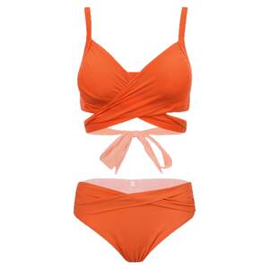 Sisia European and American sexy big breast bikini small breasts gathered thin three -piece new split swimsuit female

