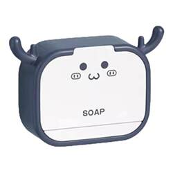 Cute little deer soap box, punch-free creative drain box