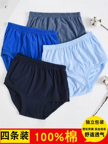 Хлопковое нижнее белье, летние трусы, для среднего возраста, оверсайз, осеннее, высокая талия