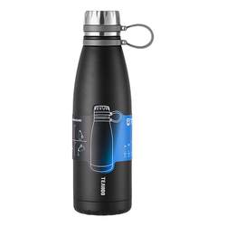 Qihu all-steel tea and water separated thermal insulation sports water cup