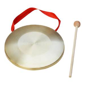 
Gonggong Drum Cymbals and Cymbals Props Children Orff Percussion Instruments Catch Zhou Baby One Year Three Sentences Half Small Gong Cymbals