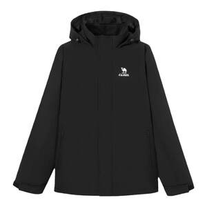 Camel sports jacket female windproof waterproof and fleece mountaineering clothing soft shell jacket, warm fleece, three anti -run jacket men