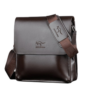 
Genuine Kangaroo leather vertical shoulder bag men's crossbody bag briefcase business casual men's bag cowhide backpack