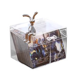 Storage box Transparent desktop business card office organizer