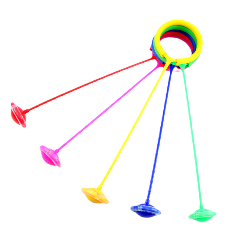 Skip Ball Lumineux Pliable - Anneau De Saut Cheville Avec Lumières Colorées - Idéal Enfants 6-10 Ans Et Adultes