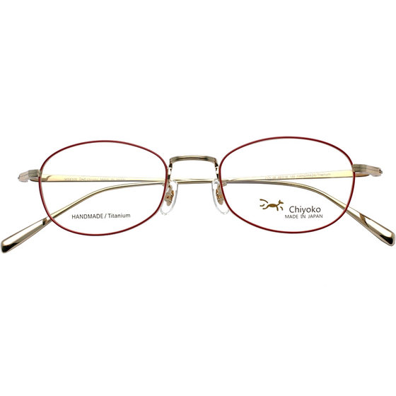
Japanese handmade Chiyoko glasses frame for women, ultra-light pure titanium, retro, artistic, fashionable, myopia glasses frame 8105