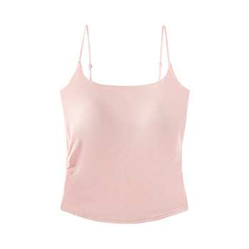 Pure and sweet and spicy design pleated suspender vest for women
