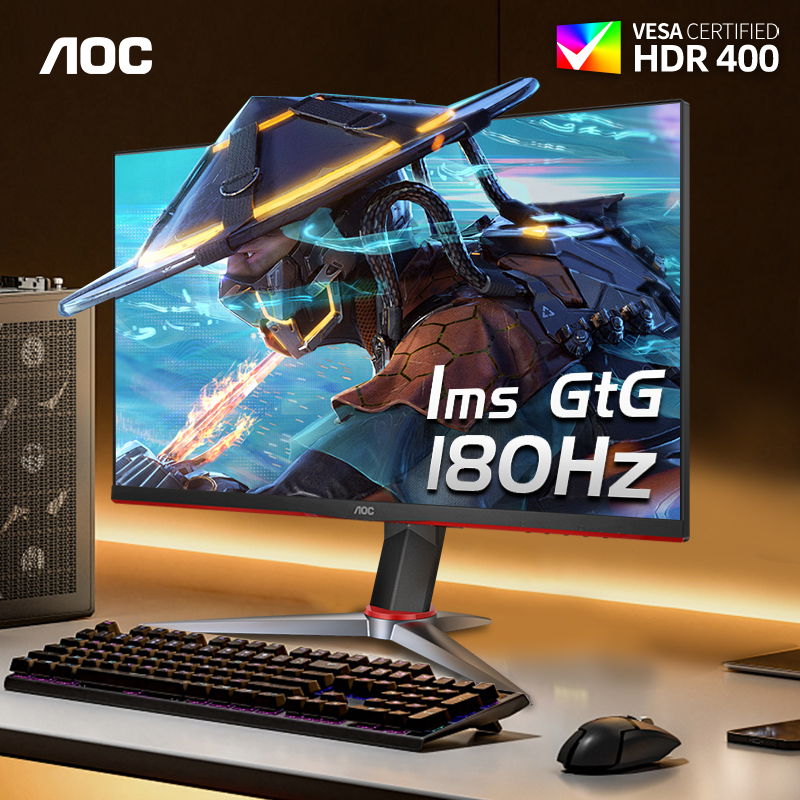 AOC27Ӣ2KIPS羺180Hz̨ʽʾQ27G2SDĻ144hz240 27