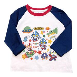 
NASA joint children's pure cotton long-sleeved T-shirt Ultraman clothes boys spring and autumn tops girls clothing Stitch