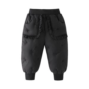
[Antibacterial Down Pants] Girls' Down Pants, Small Children's Warm and Cold-proof Ski Pants, Spring and Autumn Outerwear Baby Winter Pants