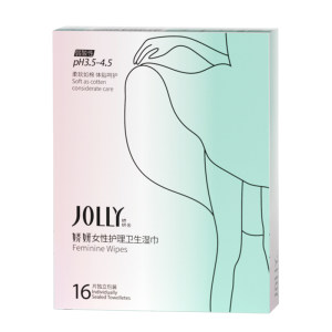 
Jiaoyan women's private parts nursing sanitary wipes 16 pieces independent packaging for easy carrying